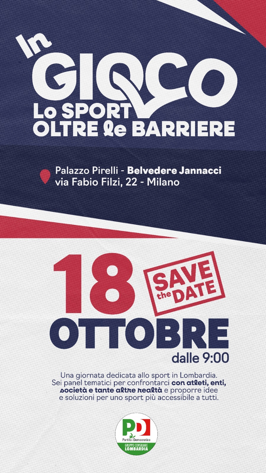 Una giornata dedicata allo Sport al Pirellone