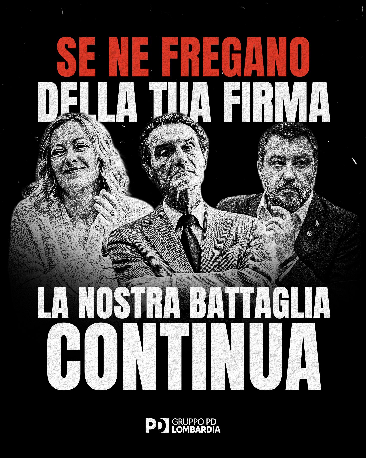 Centomila cittadini lombardi calpestati