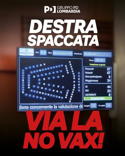 Via la No-Vax Picchi, e la Destra si spacca